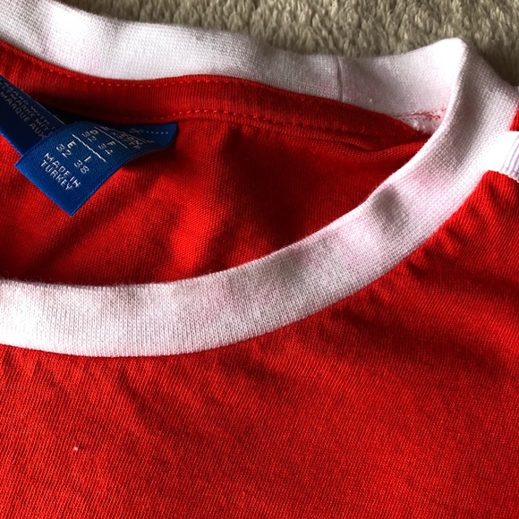 adidas three stripe ringer tee - Picture 5 of 6